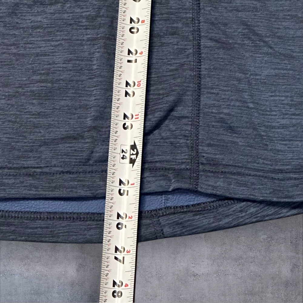 Columbia Womens Quarter Zip Pullover Blue Long Sleeve Fleece Lined Top Size L - Picture 3 of 12